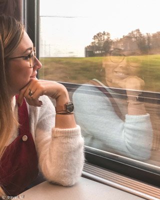 Bruges - Foto sul treno